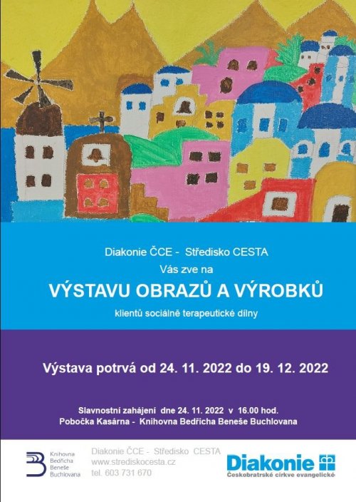 Plakát k akci: Výstava obrazů Diakonie