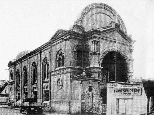 Fotografie synagogy ​ve 30. letech
